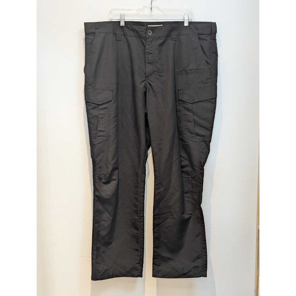 5.11 Tactical Men's Cargo Pants Straight Zip Solid Nylon Black Size 44 x 32 Work